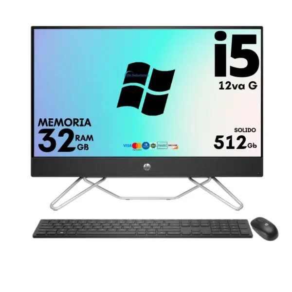 Computadora escritorio Hp Core i5 Aio 24-cb1028la I5-1235U | ssd 512 Gb Ram 32 Gb |27LAw