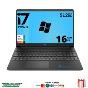 Hp 250 G9 Core i7 12va G Ssd Nvme 512 Gb Memoria Ram 16 Gb 15.6" Windows 11 | 60w