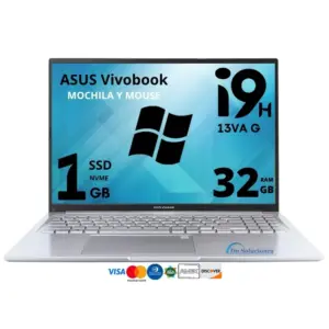 Laptop Asus VivoBook i9 13va generación SSD 1 Tb Ram 32 Gb 15.6" Windows 11 | ASI932W