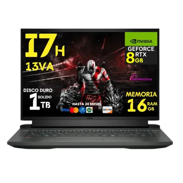 Laptop Dell G15 i7 13va 13650HX video dedicado RTX 4060 8 gb Ssd 1 Tb ram 16 gb | V1DELLG15