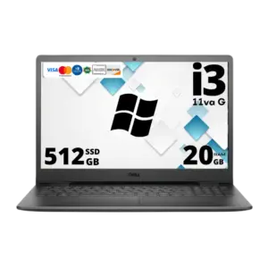 Laptop Dell Inspiron Core i3 11va G Ssd 512 Gb Memoria Ram 20 Gb 15.6″ Windows 11 | 93w