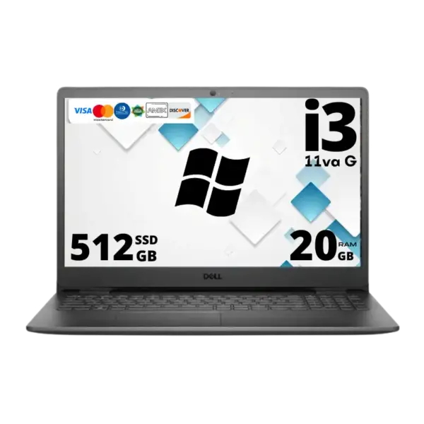 Laptop Dell Inspiron Core i3 11va G Ssd 512 Gb Memoria Ram 20 Gb 15.6″ Windows 11 | 93w