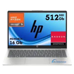 Laptop HP 14 EM0026LA Ryzen 5 7520 Ssd 512 Gb Ram 16 Gb | R514"S