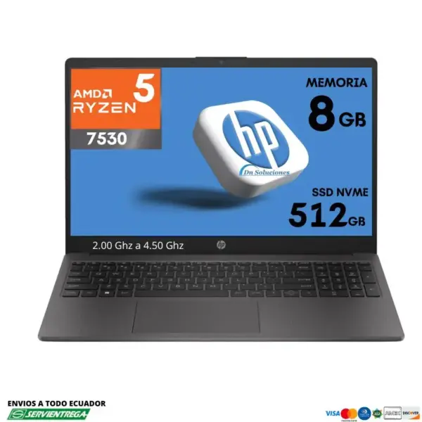 Laptop Hp 250 G10 Ryzen 5 7530U ssd 512 gb Memoria Ram 8 gb  FreeDos | 30s