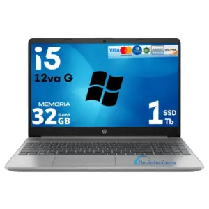 Laptop Hp 250 G9 Core i5 12va Ssd Nvme 1 Tb Memoria Ram 32 Gb 15.6 Windows 11 | 48w