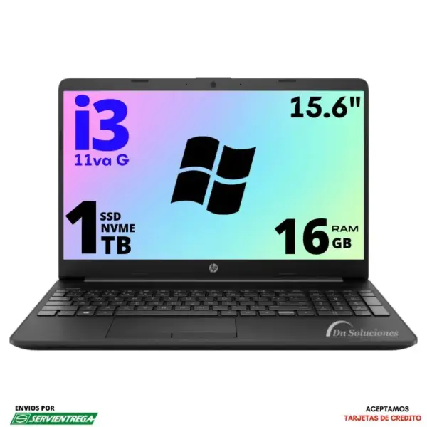 Laptop Hp core i3 11va Ssd 1000 Gb Ram 16 Gb 15.6" Windows 11 | 25w
