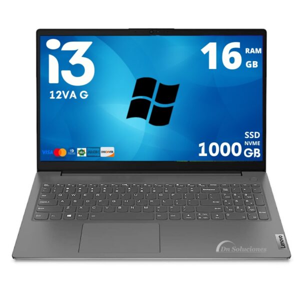 Laptop Lenovo Core i3 12va Ssd 1 TB Memoria Ram 16 Gb 15,6″| 117W