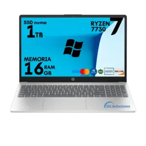 Laptop HP AMD Ryzen 7730u Ssd 1 Tb Memoria Ram 16 Gb 15.6″ Windows 11 | 67W