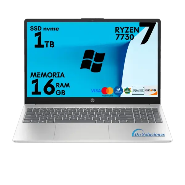 Laptop HP AMD Ryzen 7730u Ssd 1 Tb Memoria Ram 16 Gb 15.6″ Windows 11 | 67W