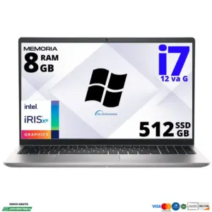 Laptop Dell Inspiron 3520 i7 12va generación SSD 512 gb Ram 8 Gb 15.6" Windows 11 | 70w