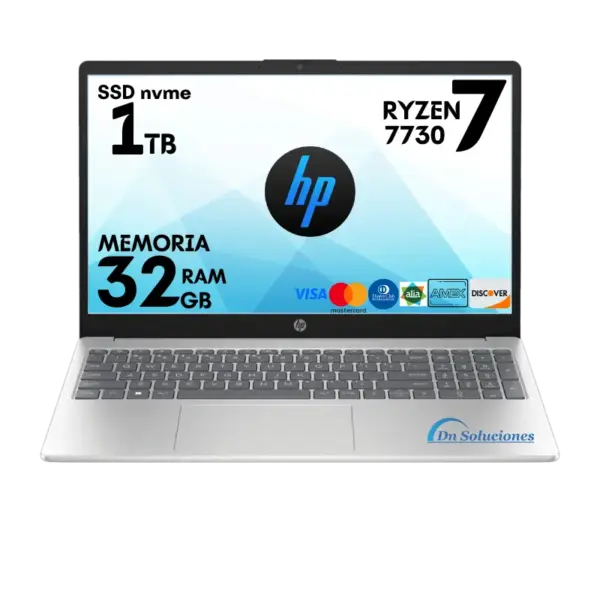 Laptop HP AMD Ryzen 7730u Ssd 1 Tb Memoria Ram 32 Gb 15.6″ FreeDos 11 | 68s