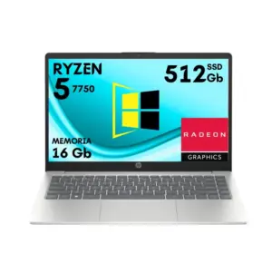 Laptop HP 14 Ryzen 5 7520u Ssd 512 Gb Ram 16 Gb Win11 | R514″W