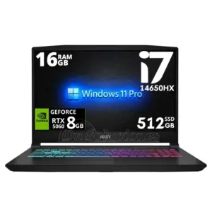 Laptop MSI Katana 15 HX B14WFK | i7 14650Hx 14va | SSD 512 Gb | Nvidia Geforce RTX 5060 8 Gb | Windows 11 Pro