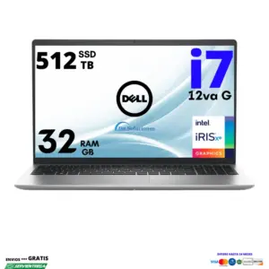 Laptop Dell i7 12va RAM 32GB SSD 512GB 15.6" Ubuntu | Envío Ecuador | 74s