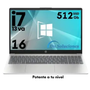 HP Core i7 13va 1355u | RAM 16GB | SSD 512GB | Laptop Potente para Trabajo y Estudio | +60w