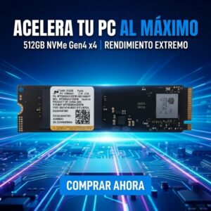SSD NVMe 512GB M.2 2280 Nuevo Sin Caja - Alto Rendimiento para Laptops y PC