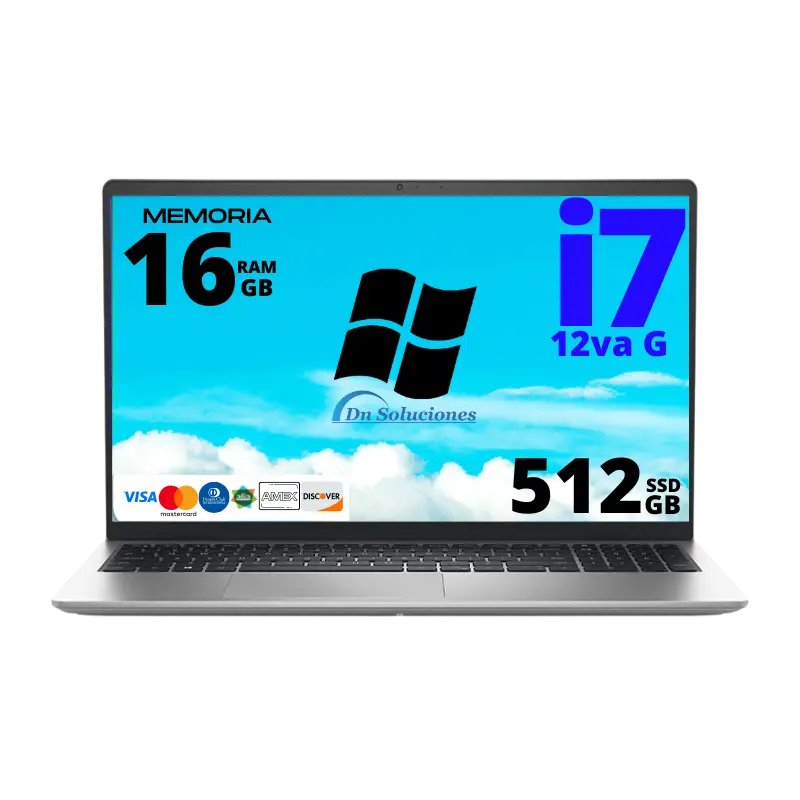 Laptop Dell Inspiron 3520 i7 12va 16 RAM | SSD 512GB | Envío Ecuador | Dn Soluciones | Windows 11 | 71w
