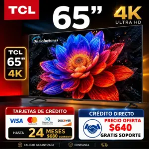 Televisor TCL 65” 4K Quito | TV TCL 65P6K Precio Quito Tumbaco